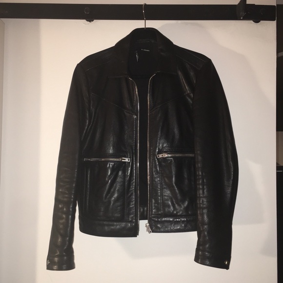 The Kooples Mens Leather Jacket Size S 